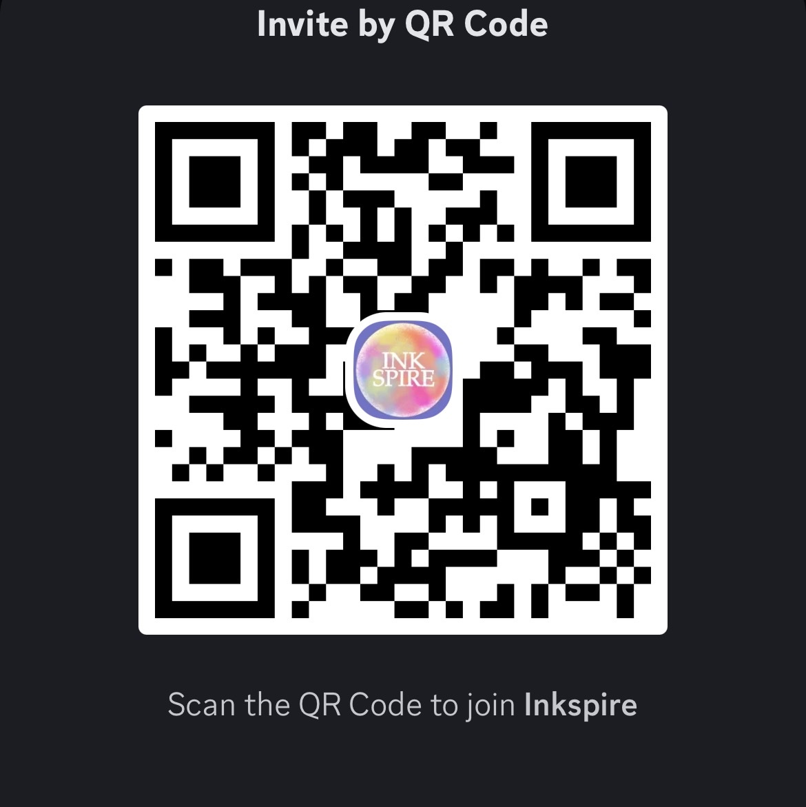 Inkspire Discord QR code