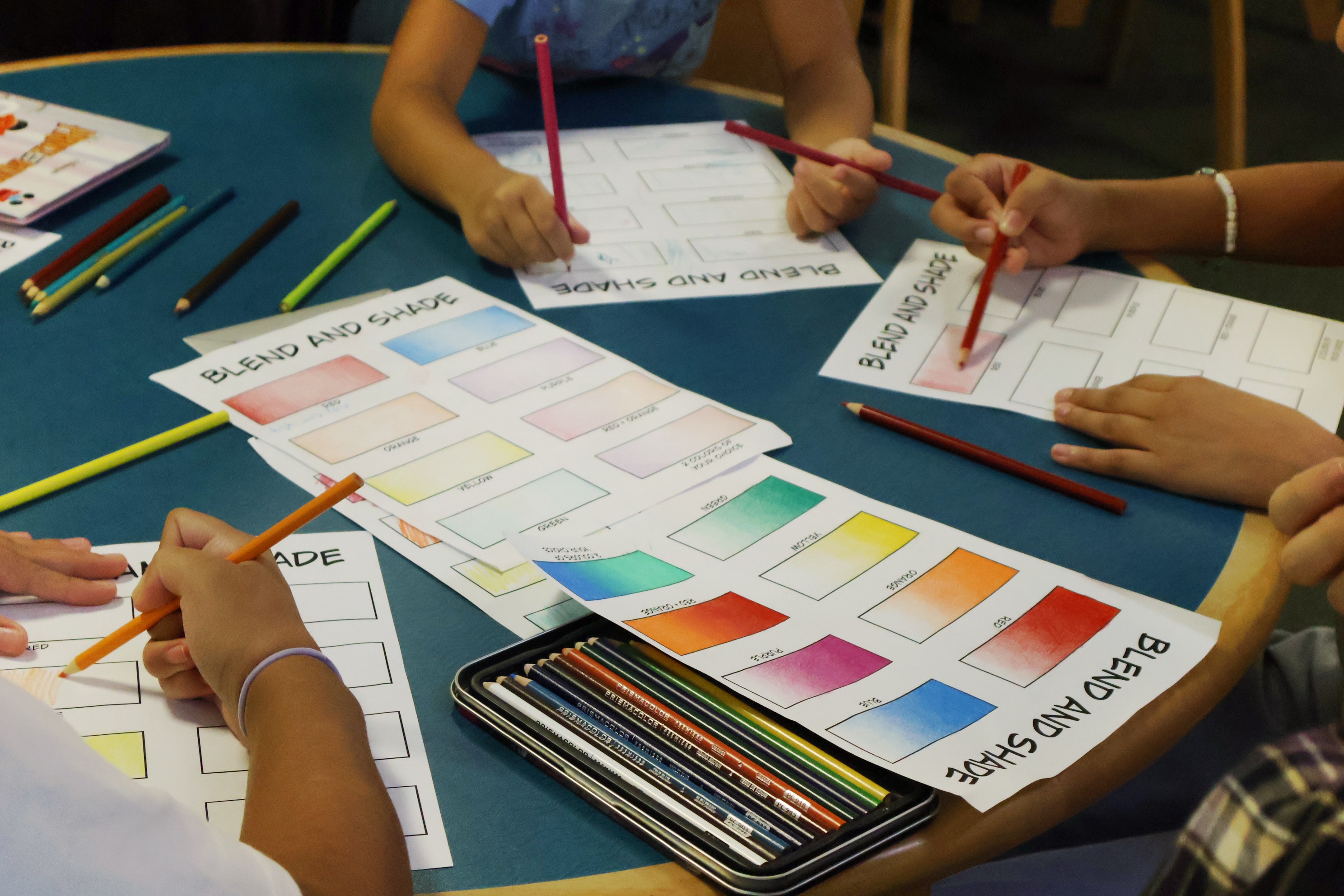 October 3 library art lesson